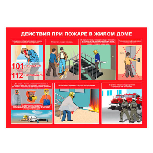 Плакаты по пожарной безопасности