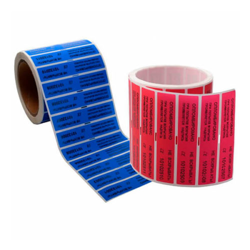 Пломбировочные индикаторные наклейки