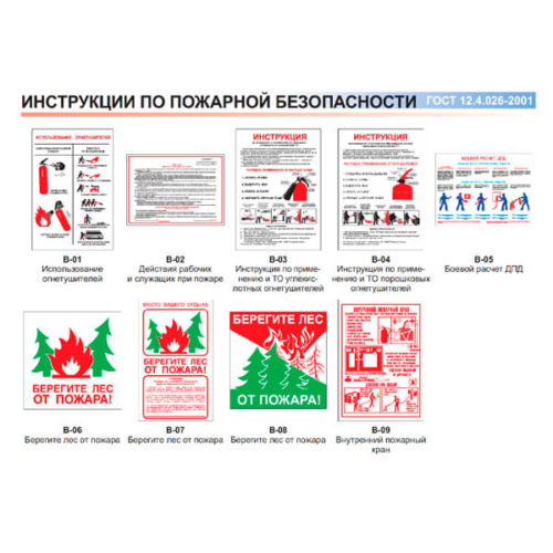 Инструкции по пожарной безопасности